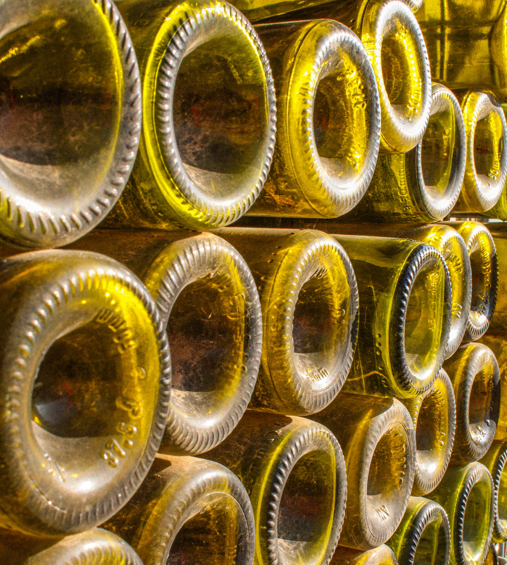 Les bouteilles de Bourgogne en vrac.